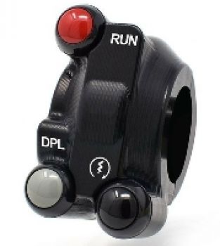 Jetprime Gasgriffschale mit Lenkerschaltereinheit gefräst Ducati V4 / V4S plug & play