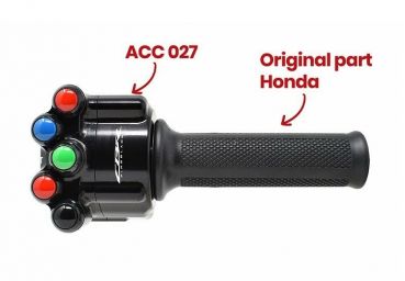 Jetprime Gasgriffschale mit Lenkerschaltereinheit gefräst Honda CBR1000RR-R 20- plug & play