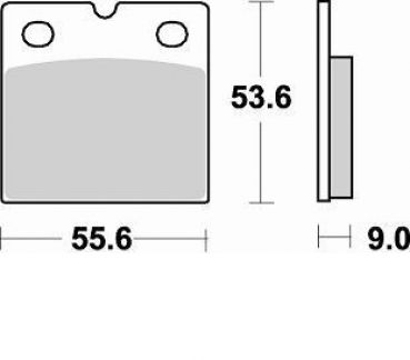 BRAKING Bremsbelag 613CM56 hinten Sintermetall Racing