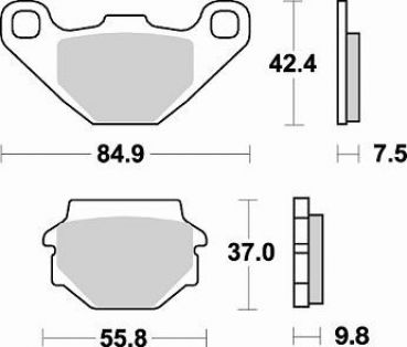 BRAKING Bremsbelag 669CM44 vorne Sintermetall Offroad-Sport