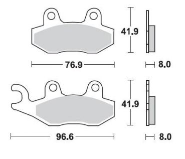 BRAKING Bremsbelag 696CM44 hinten Sintermetall Offroad-Sport