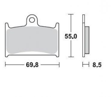 BRAKING Bremsbelag 707CM55 vorne  Sintermetall Sport