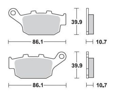 BRAKING Bremsbelag 711CM56 hinten Sintermetall Racing