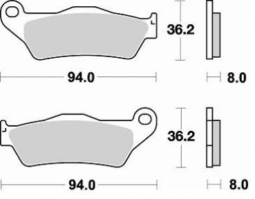 BRAKING Bremsbelag CM46 Sintermetall Offroad-Racing