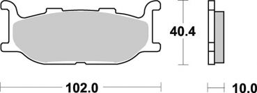 BRAKING Bremsbelag 750P30 vorne Sintermetall Scooter