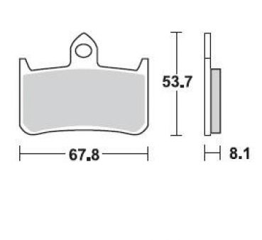 BRAKING Bremsbelag 756CM55 vorne Sintermetall Sport