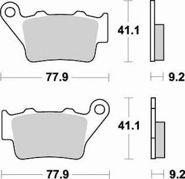 BRAKING Bremsbelag 773CM46 hinten Sintermetall Offroad-Racing