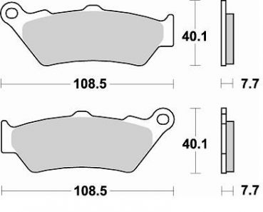 BRAKING Bremsbelag 780CM55 vorne Sintermetall Sport