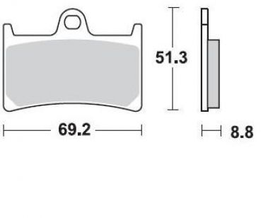 BRAKING Bremsbelag 786CM55 vorne Sintermetall Sport