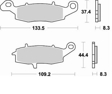 BRAKING Bremsbelag 787CM55 hinten Sintermetall Sport