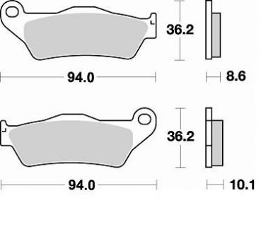 BRAKING Bremsbelag 794CM56 hinten Sintermetall Racing
