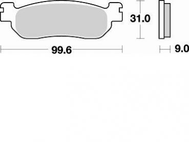 BRAKING Bremsbelag 822CM56 hinten Sintermetall Racing