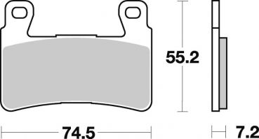 BRAKING Bremsbelag 827CM66 vorne Racing