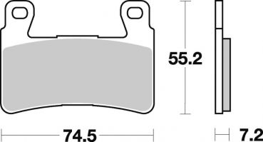 BRAKING Bremsbelag 827CM66 vorne Racing