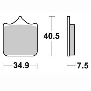BRAKING Bremsbelag 870CM66 vorne Racing
