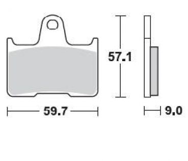 BRAKING Bremsbelag 875CM56 hinten Sintermetall Racing