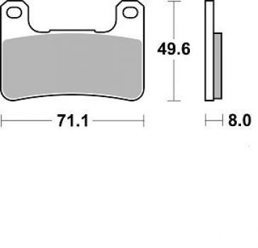 BRAKING Bremsbelag 898CM66 vorne Racing