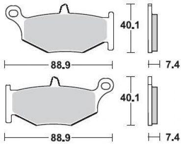 BRAKING Bremsbelag 924CM56 hinten Sintermetall Racing
