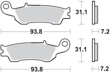 BRAKING Bremsbelag 929CM46 vorne Sintermetall Offroad-Racing