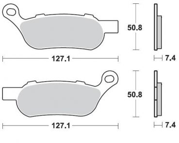 BRAKING Bremsbelag 944CM88 hinten Sintermetall