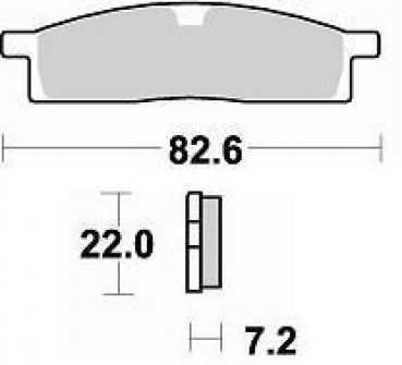 BRAKING Bremsbelag 705CM44 vorne Sintermetall Offroad-Sport