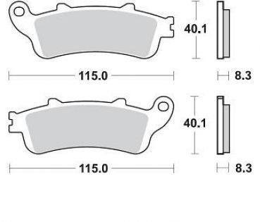 BRAKING Bremsbelag 813CM56 hinten Sintermetall Racing