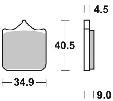 BRAKING Bremsbelag 947CM66 vorne Racing