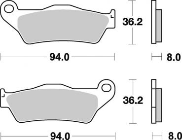 BRAKING Bremsbelag 746CM55 vorne Sintermetall Sport