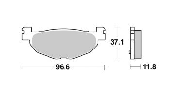 BRAKING Bremsbelag 904P30 Sintermetall Scooter