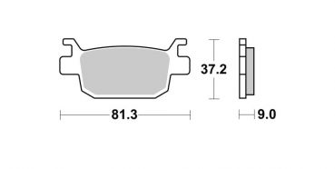 BRAKING Bremsbelag 908P30 Sintermetall Scooter