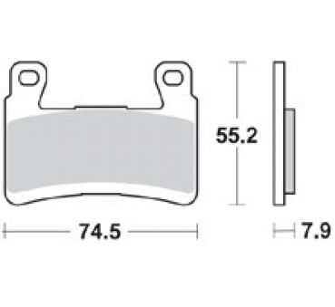BRAKING Bremsbelag 959CM66 vorne Racing