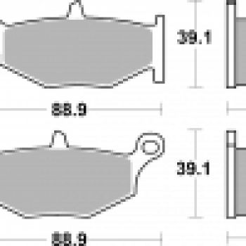 AP Racing Bremsbelag LMP433SR Sinter Straße ECE R90 homologiert/mit Straßenzulassung für verschiedene Suzuki Modelle