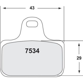 Preview: Performance Friction Bremsbelag Brembo Racing Radial Zange 4 Einzelbeläge 7534.95.10.94