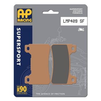 AP Racing Bremsbelag LMP409SF Sinter Straße ECE R90 homologiert/mit Straßenzulassung  für Honda CB 1000 R 08-16, CBR 1000 RA 09-16, CBR 600 RR 03-19, CBR 1000RR/SP 04-21  vorne