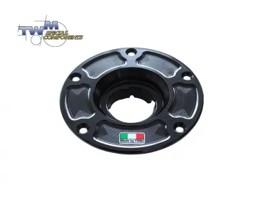 TWM ALUMINIUM TAPR.01N TANKDECKELBASIS schwarz für  verschiedene Aprilia Modelle