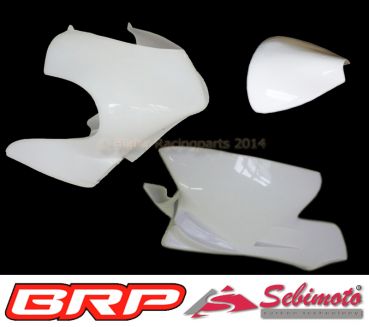 Aprilia RSW 125 2006-2007 Production Racer Sebimoto Rennverkleidung 2 tlg. Höcker Hinterteil fairing 2 parts + rear tail