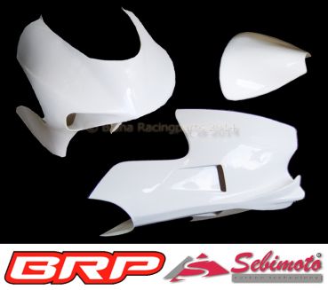 Aprilia RSW 125 2008 - 2009 Production Racer Sebimoto Rennverkleidung 2 tlg. Höcker Hinterteil fairing 2 parts + rear tail