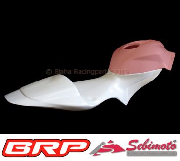 Honda CBR 600RR 2007-2012 PC40 Sebimoto Höcker geschlossene Sitzfläche für Moosgummiauflage Tailsection closed seatplate for foam rubber