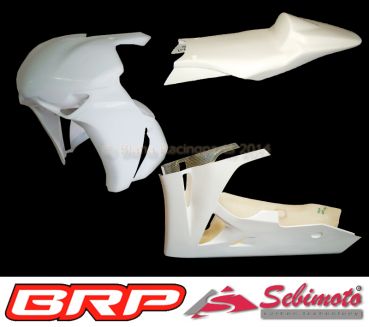 Honda CBR 1000RR 08-11 Sebimoto SC59 Rennverkleidung 2 teilig Unterteil Racing + Höcker geschlossen für Moosgummi Fairing 2 parts lower part racing + tailsection closed for foam rubber