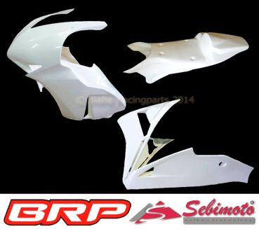 Honda CBR 1000RR 2012-2016 Sebimoto HRC Rennverkleidung 2 teilig. + Höcker geschlossen HRC für Moosgummi Fairing HRC 2 parts, lower part racing + tailsection closed HRC for foam rubber