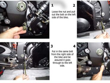 Fußrastenanlage ARP Racing für Yamaha YZF 600 R6 2003-2005 RJ05 RJ09