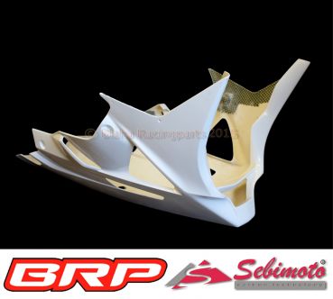 BMW S 1000RR 2012-2014 Sebimoto Rennverkleidung 2 tlg Unterteil für Racing Auspuffanlage Fairing 2 parts lower part for racing exhaust