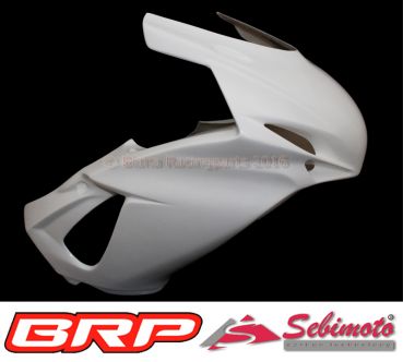 Suzuki GSX-R 600 2011-2018 / GSX-R 750 2011-2018 Sebimoto Rennverkleidung 2 teilig + Höcker offene Sitzfläche für Originalsitz + Höckerschutzblech in GFK