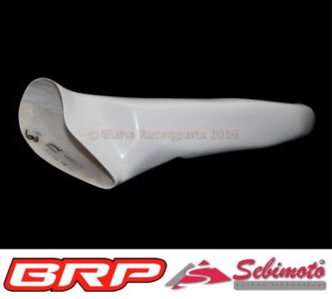 Suzuki GSX-R 600 2011-2018 / GSX-R 750 2011-2018 Sebimoto Rennverkleidung 2 teilig + Höcker offene Sitzfläche für Originalsitz + Höckerschutzblech + Tankabdeckung + Luftröhren links und rechts in GFK