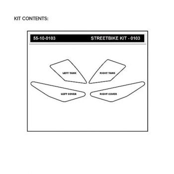 Yamaha MT-09 Tracer 2015-2017 Stompgrip - Volcano Traction Pads - klar - 55-10-0103C