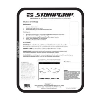 Triumph Street Triple 675 und 675R und 675RX  und 675S 2013-2022   Stompgrip - Volcano Traction Pads - schwarz - 55-10-0078B