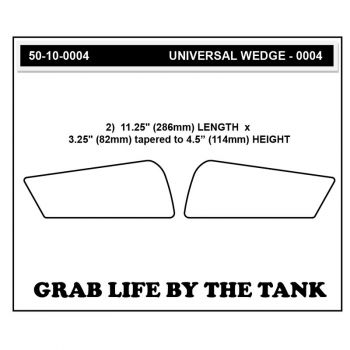 Triumph Speed Triple 1050 2005-2010 Stompgrip - Volcano Universal Keil Pads - schwarz - 50-10-0004B