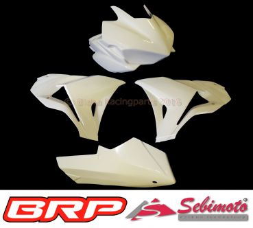 Yamaha YZF 300 R3 2015-2017 Sebimoto GFK Rennverkleidung 4 teilig ohne Scheinwerferausschnitt Fairing 4 parts