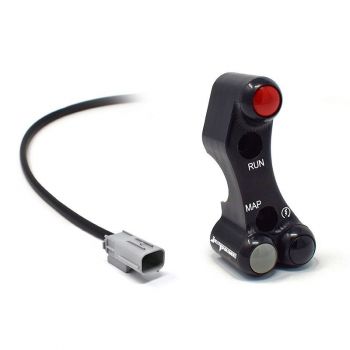 Jetprime Lenkerschalter (Racing) rechts Aprilia RS 660 20- / Tuono 660 21- plug & play (CNC gefräßt) für Brembo Bremspumpen mit Lochversatz