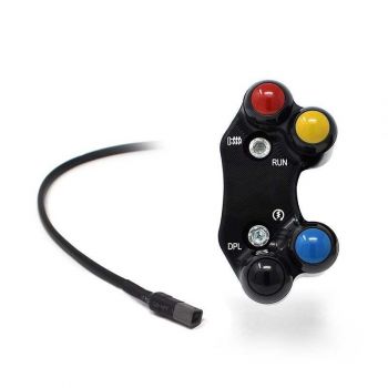 Jetprime Lenkerschalter (Street/Racing) rechts Ducati Streetfighter V4 / S plug & play (CNC gefräßt) für Brembo Bremspumpen mit Lochversatz